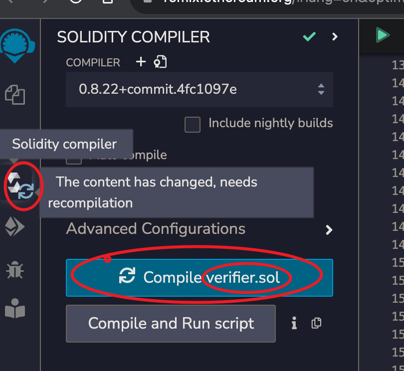 编译 solidity 代码